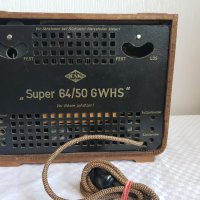 Старо радио EAK RADIO Super 64/50 GW, снимка 12 - Антикварни и старинни предмети - 44159225