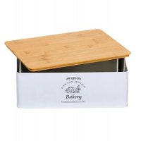 Метална кутия за бисквити, хляб, сухари, храна, 30х22х10,5 см, снимка 2 - Кутии за храна - 35837294