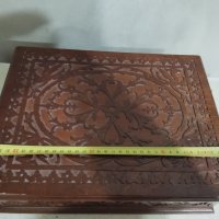 дървена кутия с ажурна декорация, снимка 3 - Антикварни и старинни предмети - 44261417