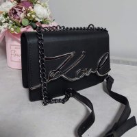 Черна чанта/реплика Karl Lagerfeld Br202, снимка 2 - Чанти - 34595245