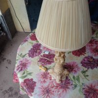 Мраморна нощна лампа с чадър, снимка 9 - Антикварни и старинни предмети - 40813051