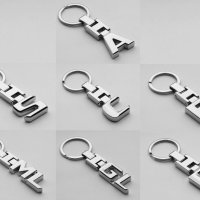 Ключодържател ML,GL,E,S,C,B, или A подходящи за Mercedes, хром метал, снимка 1 - Аксесоари и консумативи - 34143848