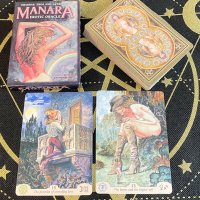 Таро и оракул за любовни гадания: Manara Erotic Tarot & Manara Erotic Oracle, снимка 14 - Карти за игра - 33731326