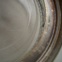 Винтидж кошница филигран със стъкло маркирана ЮММЕТ, снимка 7 - Други ценни предмети - 41819208