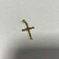Златна висулка кръст 14к/0.92 гр., снимка 3 - Колиета, медальони, синджири - 39057896