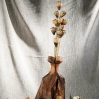 Декоративна ваза, снимка 10 - Изкуствени цветя - 38804002