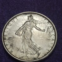 5 франка сребро 1963, снимка 3 - Нумизматика и бонистика - 41522321