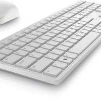 2 в 1 Комплект Клавиатура и Мишка Безжични Dell KM5221W 580-AKEZ-14 QWERTY Бял , снимка 1 - Клавиатури и мишки - 41894301