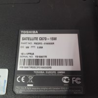 Лаптоп TOSHIBA SATELLITE C670-15W, снимка 5 - Лаптопи за дома - 42344907