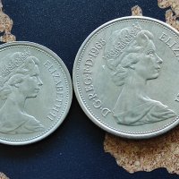 Монети Великобритания - 1968 год, Кралица Елизабет II, снимка 2 - Нумизматика и бонистика - 43958990