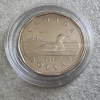 Монета. Канада . 1 долар . 1994 г., снимка 3 - Нумизматика и бонистика - 41411121