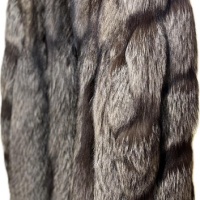 Кожено палто от сребърна лисица , снимка 3 - Палта, манта - 44289381