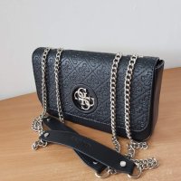 Луксозна Черна чанта  Guess  код SG-F19, снимка 3 - Чанти - 41863339