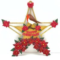 Коледна звезда цвете Poinsettia нежна и листо силиконов молд форма фондан декор , снимка 3 - Форми - 41830280