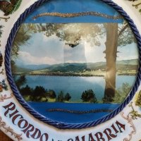 Декоративна чиния за стена.Страхотен изглед от Калабрия,Италия, снимка 2 - Антикварни и старинни предмети - 37265750