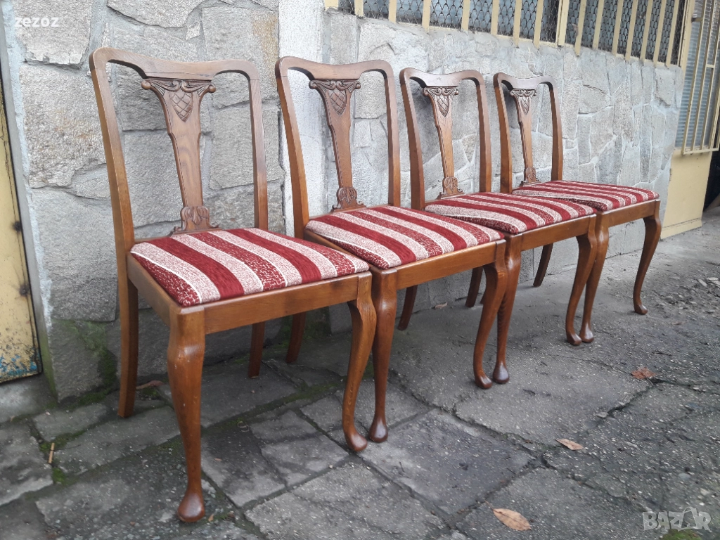 Антикварни столове-4бр.№02, снимка 1