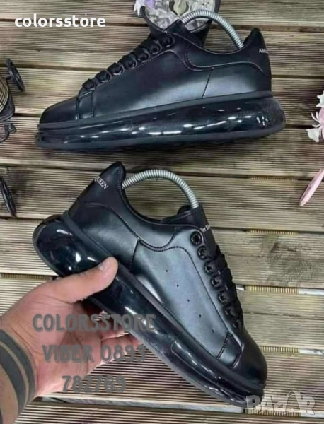 Мъжки черни кецове Alexander McQueen код BR46, снимка 1