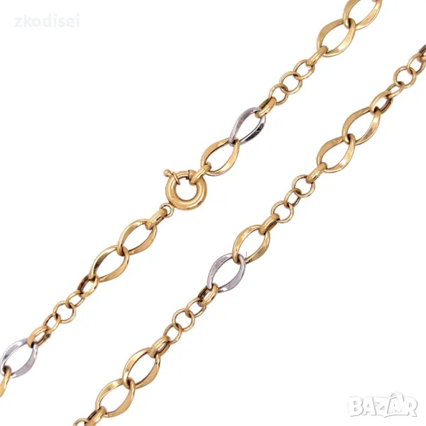 Златен синджир 7,70гр. 51см. 14кр. проба:585 модел:1246-5, снимка 1