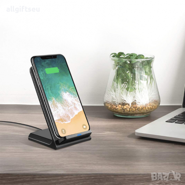 Безжично QI зарядно , Quick Charge 2.0 , 10W , 2А, снимка 1