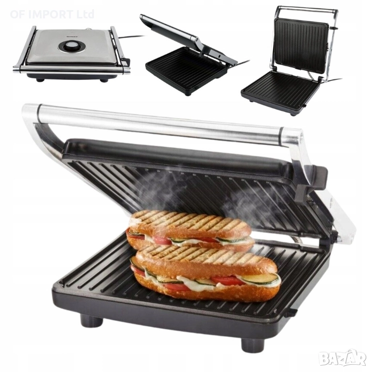 Сандвич Преса 2 в 1 SILVERCREST SPM 2000 F3 ИНОКС, снимка 1