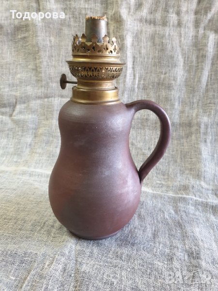 Старинна газена лампа, снимка 1