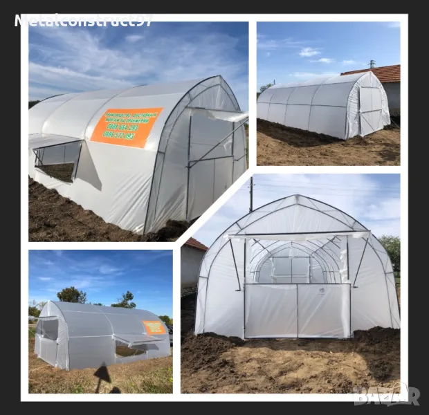 Хоби Оранжерии 4 м ширина тип тунелни, снимка 1