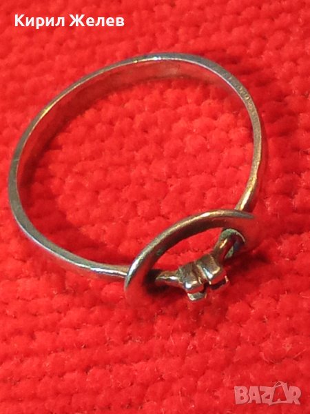 СТАР СРЕБЪРЕН РЕТРО АР НУВО ПРЪСТЕН ВИСОКА ПРОБА СРЕБРО РЪЧНА МАЙСТОРСКА ИЗРАБОТКА 38731, снимка 1