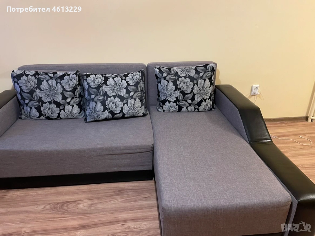 Универсален (ляв/десен) модулен диван с място за съхранение, снимка 1