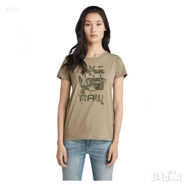 Нова дамска тениска G-Star Logo Thistle Short Sleeve оригинал, снимка 1