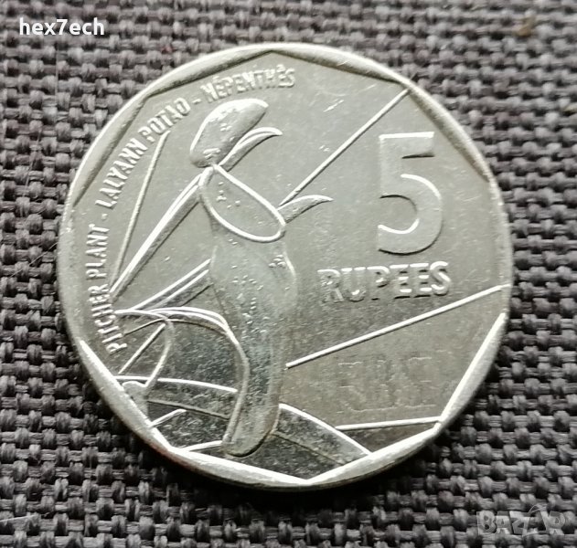 ❤️ ⭐ Монета Сейшели 2016 5 рупии ⭐ ❤️, снимка 1
