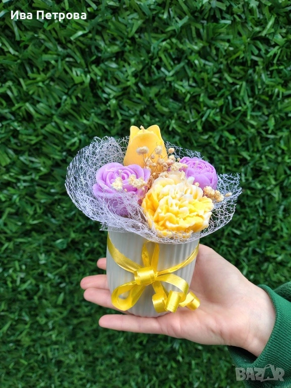 Свещ букетче, снимка 1