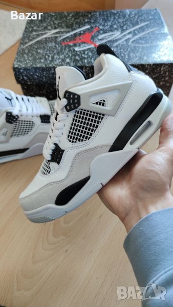 Nike Air Jordan Retro 4 Military Black White Panda Размер 39 Нови Кецове Обувки Бели Черни , снимка 1