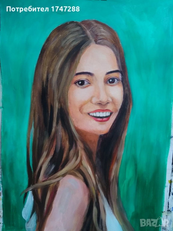 Портрет с маслени бои , снимка 1