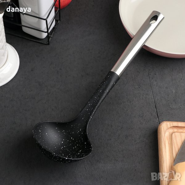 2344 Кухненски черпак с метална дръжка, 33см, снимка 1