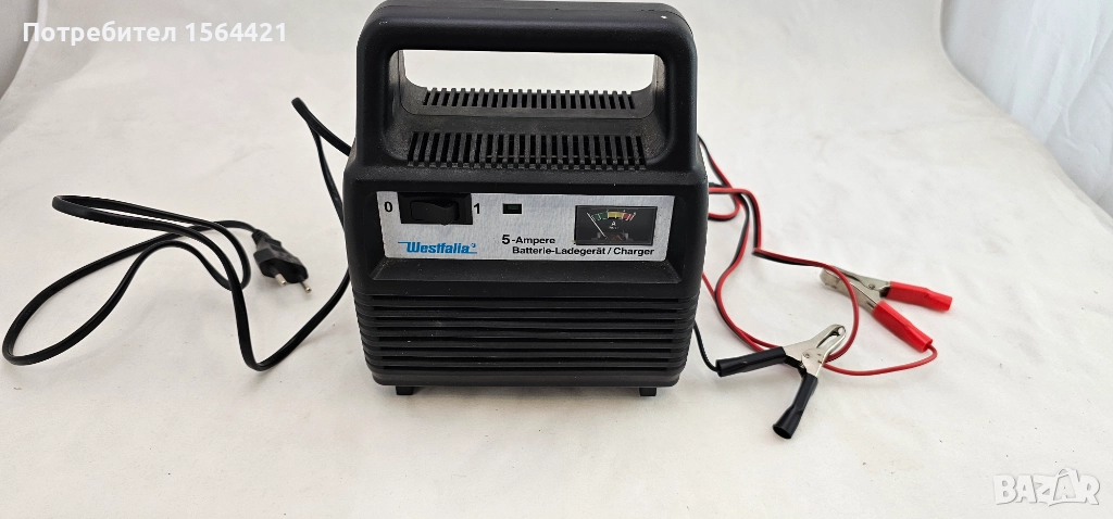 зарядно за авто акумулатор Westfalia - Germany, 5Amp, снимка 1