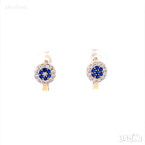 Златни обеци 1,89гр. 14кр. проба:585 модел:16976-6, снимка 1