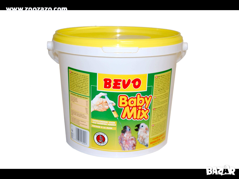 Бебешка храна за ръчно хранене на Папагали, Канари и други Птици с ПРЕБИОТИК 2500 гр. - Benelux Baby, снимка 1