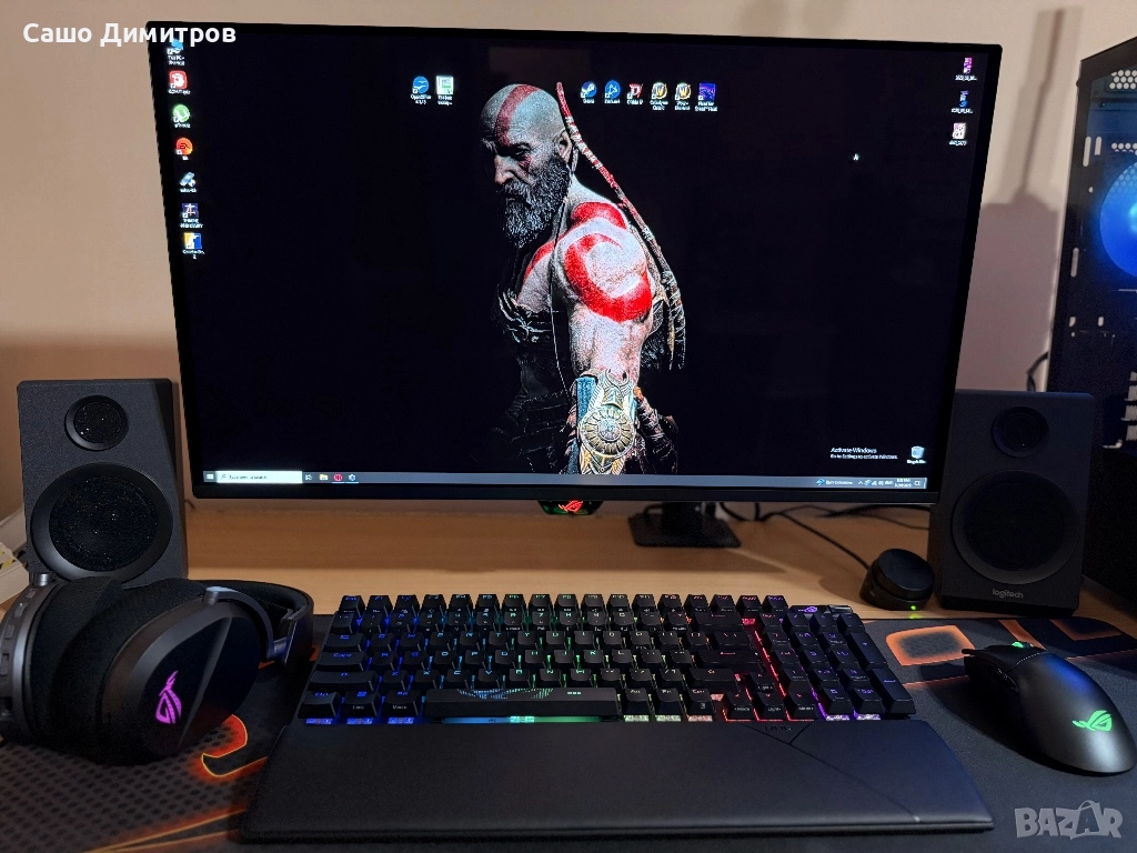 Монитор ASUS ROG Strix XG27ACDNG QD-OLED, 0,03 ms 2560x1440, 360.00 Hz, снимка 1