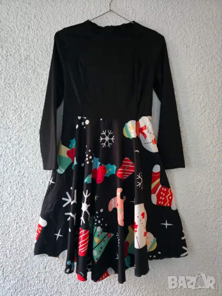 Дамска Коледна рокля размер ХS - ХХS НОВА, снимка 1