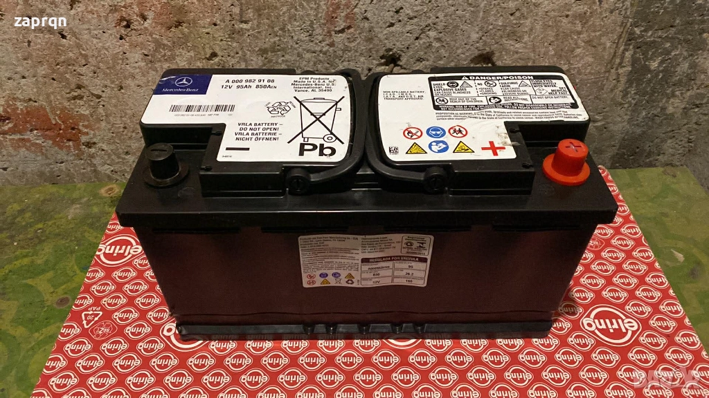 Оригинален акумулатор Mercedes/Мерцедес 90 амп/ч 850 А AGM/АГМ с гаранция, снимка 1