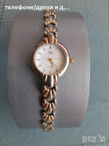 Позлатен дамски часовник Q&Q (1 микрон), снимка 1