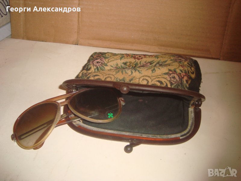 Стар ВИНТИДЖ КАЛЪФ от ПЛАТ БРОДЕРИЯ за ОЧИЛА или ДРУГИ НЕЩА РЕТРО ЧАНТИЧКА, снимка 1