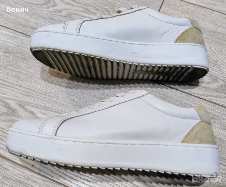 Оригинални немски, дамски маратонки "Gerry Weber", естествена кожа, бели, 37EU, снимка 1