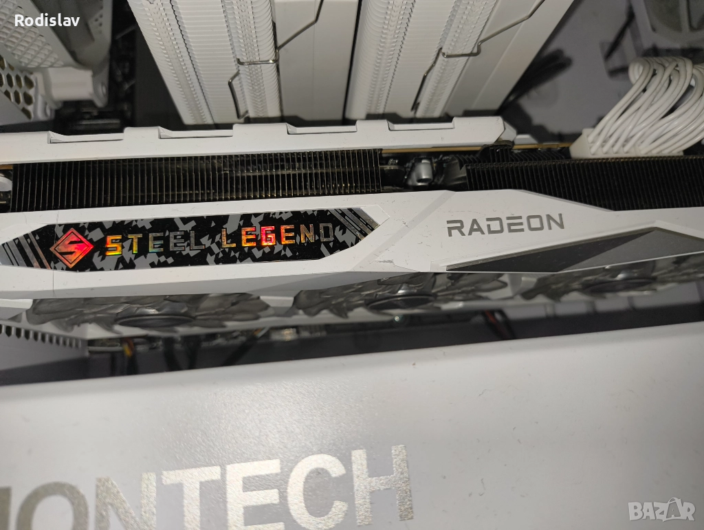 ASRock Radeon RX 7700 XT Steel Legend OC 12G GDDR6 с 2 години гаранция, снимка 1