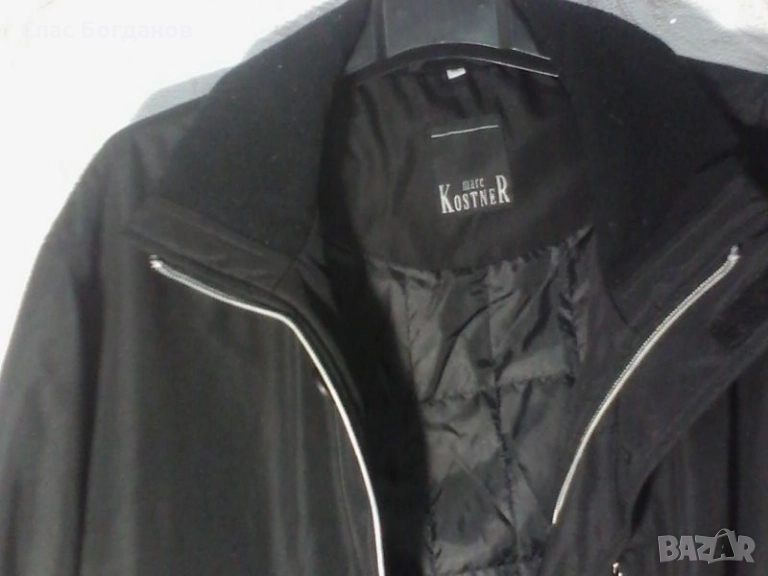 Продавам дълго бизнес яке, черно почти неупотребявано , снимка 1