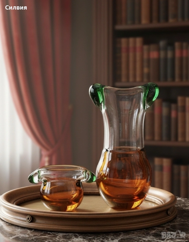 Комплект Дизайнерско Арт Стъкло , снимка 1