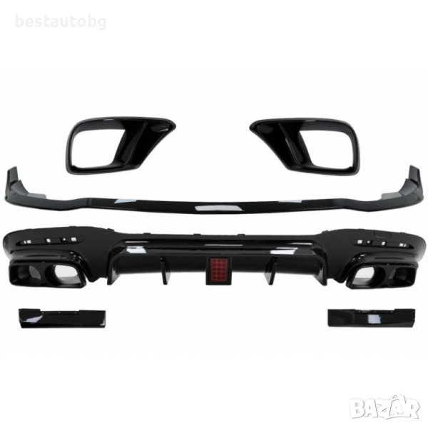 Добавки за предна и задна AMG броня за Mercedes S-Class W222 Facelift (2017-2020), снимка 1