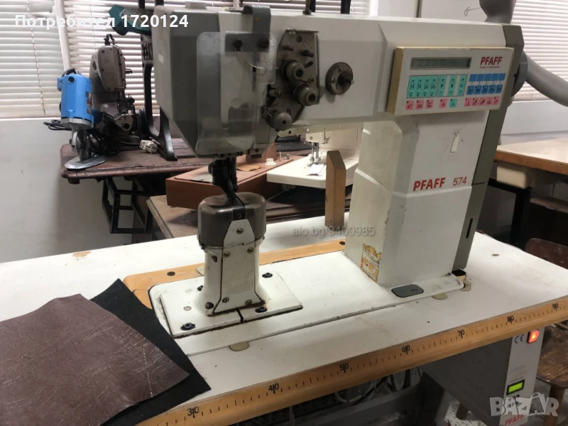ДВУИГЛОВА БУТИЛКОВА МАШИНА АВТОМАТ PFAFF 574, снимка 1