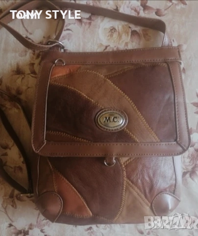 M.C Нова Мъжка Чанта Изцяло от Естествена Кожа , снимка 1