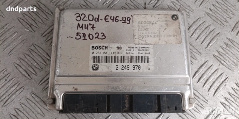 Компютър BMW E46 320D 1999г. 2249970 0281001445 , снимка 1